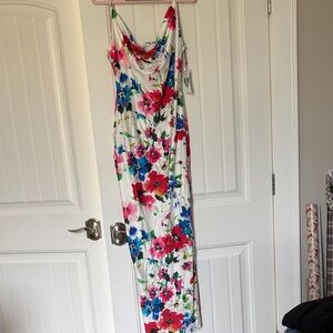 Iris Floral Maxi Dress - Pink, Blue, Red